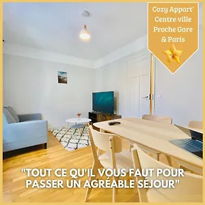 Appartement Cozy Appart'3 - Centre & Proche Gare - Cozy, Massy (Essonne)